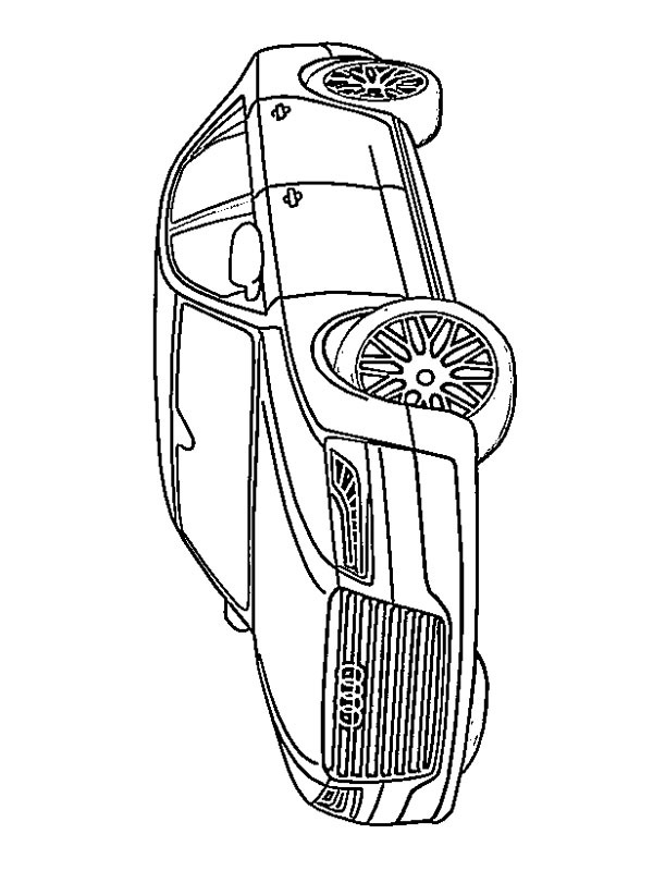 Dibujo de Audi A8 para Colorear