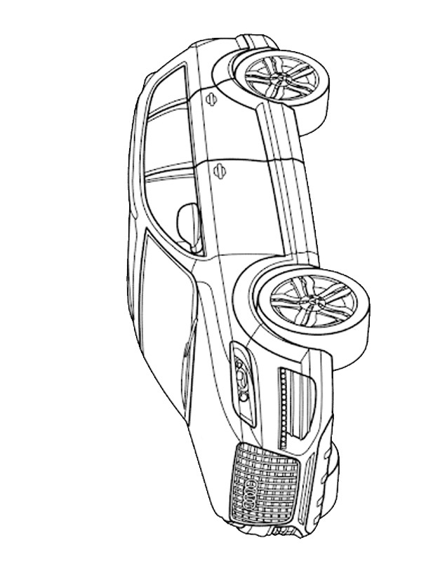 Dibujo de Audi Q7 para Colorear