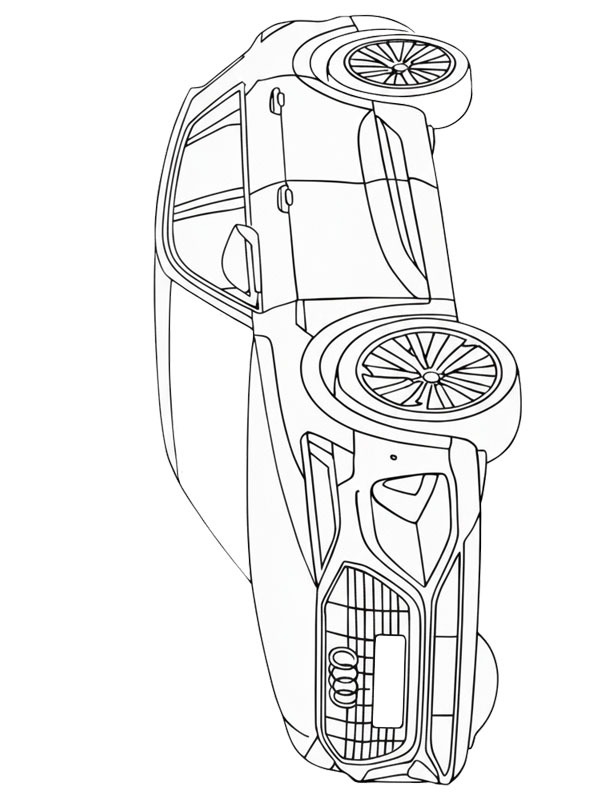 Dibujo de Audi Q8 para Colorear Dibujo de Audi Q8 para Colorear