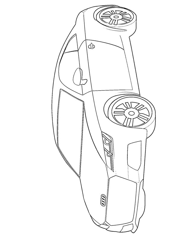 Dibujo de Audi TT para Colorear
