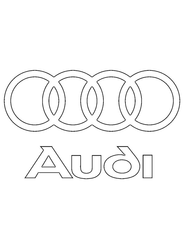 Dibujo de Logo de Audi para Colorear Dibujo de Logo de Audi para Colorear