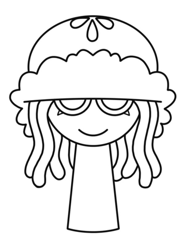 Dibujo de Aurelia Sprunki para Colorear Dibujo de Aurelia Sprunki para Colorear