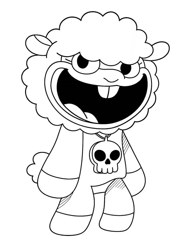 Dibujo de Baba Chops Poppy Playtime para Colorear Dibujo de Baba Chops Poppy Playtime para Colorear