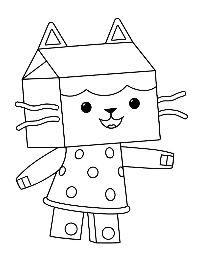 Dibujo de Beb&eacute; Box (La casa de mu&ntilde;ecas de Gabby) para Colorear