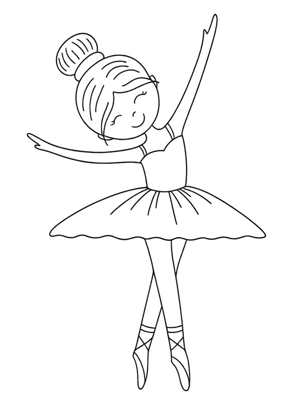 Dibujo de Ballerino para Colorear Dibujo de Ballerino para Colorear