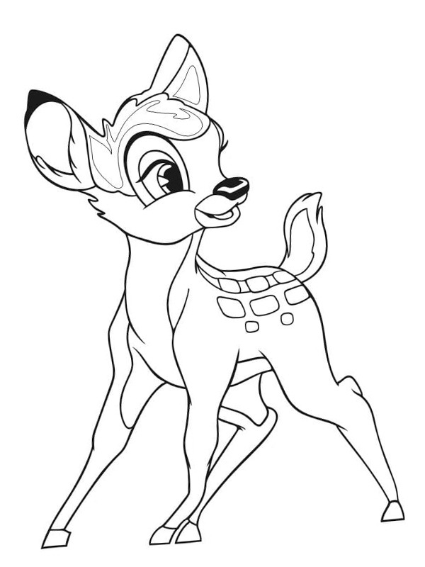 Dibujo de Bambi para Colorear