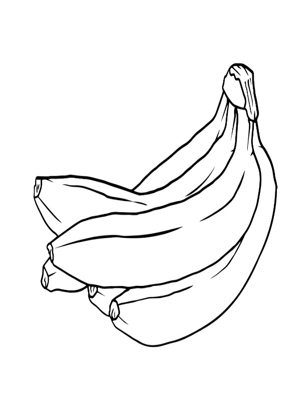 Dibujo de plátanos para Colorear
