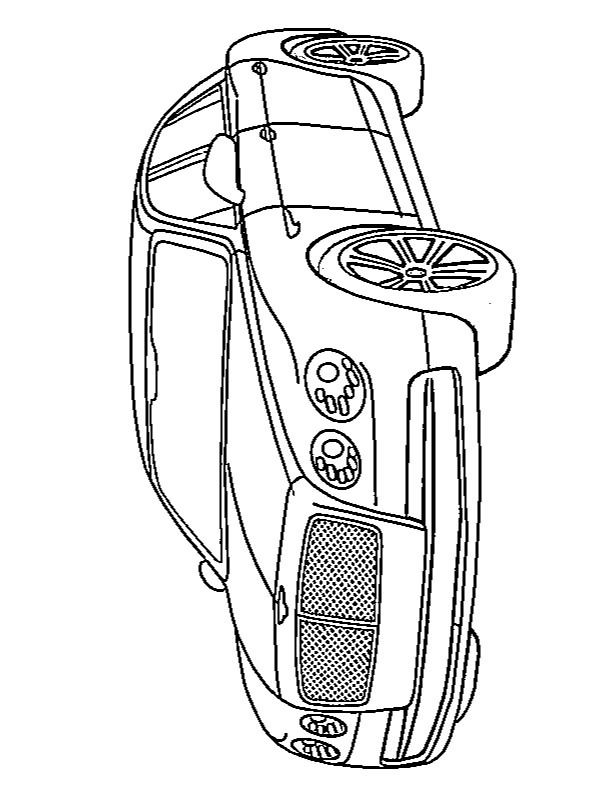 Dibujo de Bentley Continental Flying Spur para Colorear