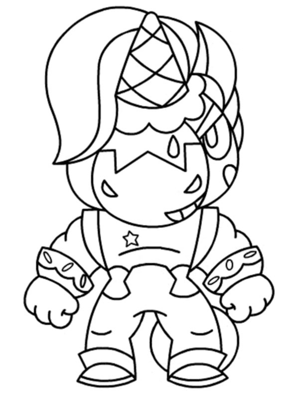 Dibujo de Berry Brawl Stars para Colorear Dibujo de Berry Brawl Stars para Colorear