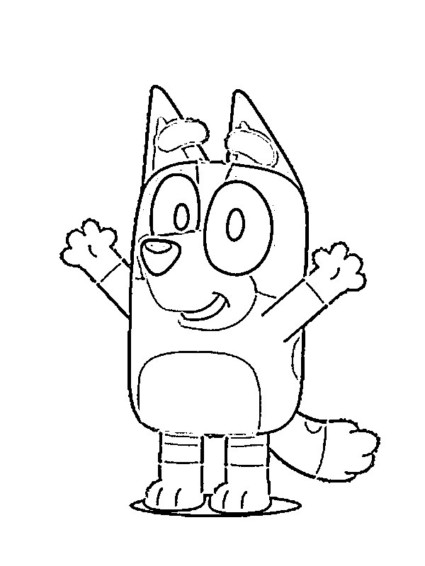 Dibujo de Bingo Heeler para Colorear Dibujo de Bingo Heeler para Colorear