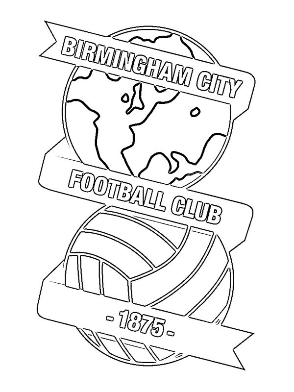 Dibujo de Birmingham City Football Club para Colorear