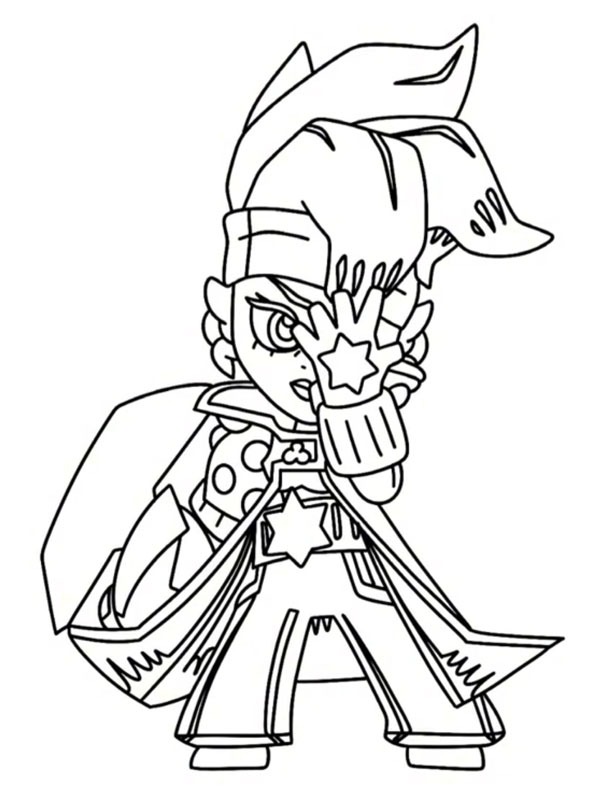 Dibujo de Bizarre Maisie Brawl Stars para Colorear Dibujo de Bizarre Maisie Brawl Stars para Colorear