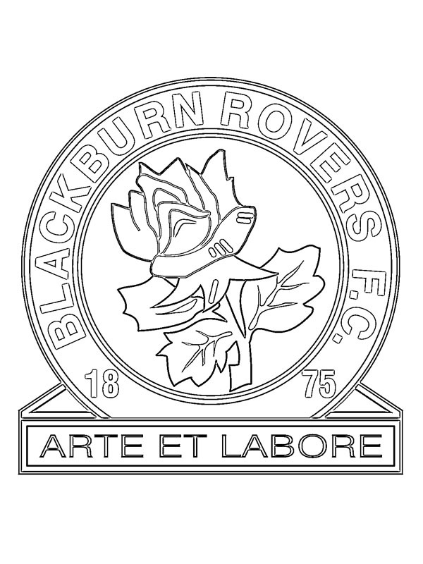 Dibujo de Blackburn Rovers Football Club para Colorear