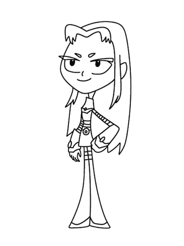 Dibujo de Blackfire Teen Titans Go! para Colorear Dibujo de Blackfire Teen Titans Go! para Colorear
