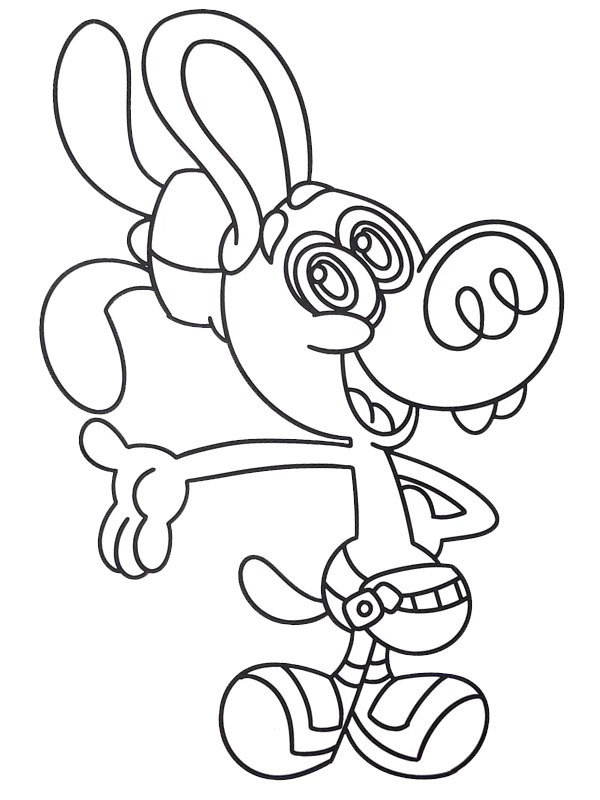 Dibujo de Bloofy (Del revés) para Colorear Dibujo de Bloofy (Del revés) para Colorear