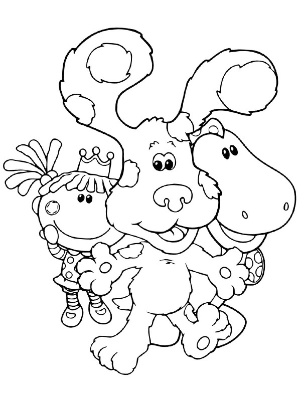 Dibujo de Blue y sus amigos para Colorear Dibujo de Blue y sus amigos para Colorear
