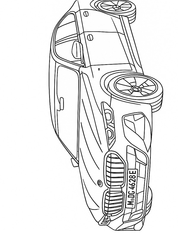 Dibujo de BMW i5 para Colorear Dibujo de BMW i5 para Colorear