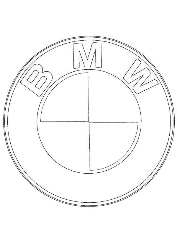 Dibujo de Logo de BMW para Colorear