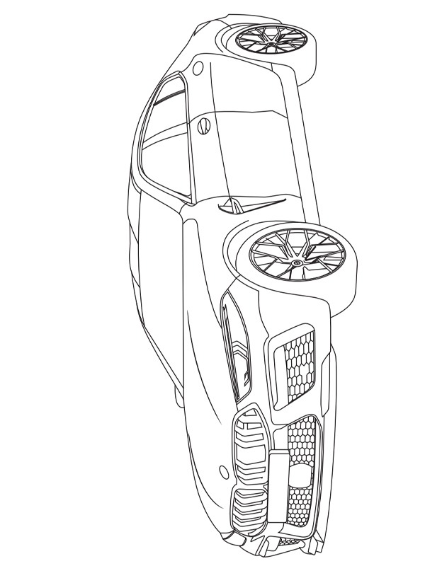 Dibujo de BMW M8 para Colorear Dibujo de BMW M8 para Colorear