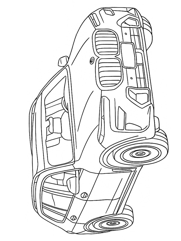 Dibujo de BMW X7 para Colorear Dibujo de BMW X7 para Colorear