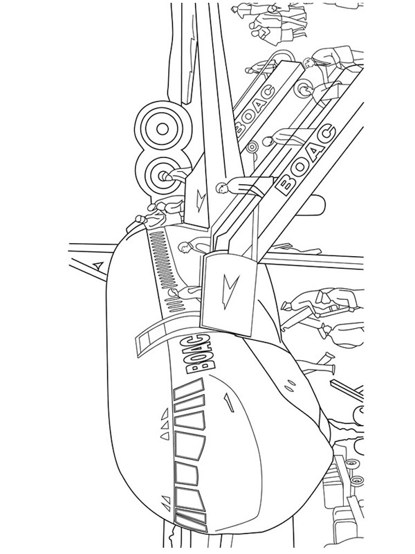 Dibujo de avion BOAC para Colorear Dibujo de avion BOAC para Colorear