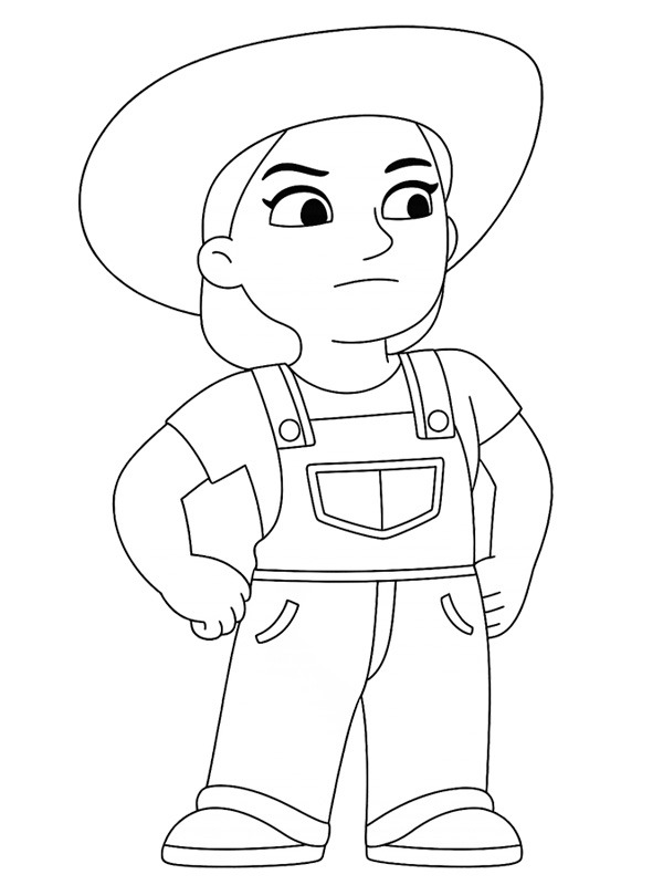 Dibujo de Granjera Yumi para Colorear Dibujo de Granjera Yumi para Colorear