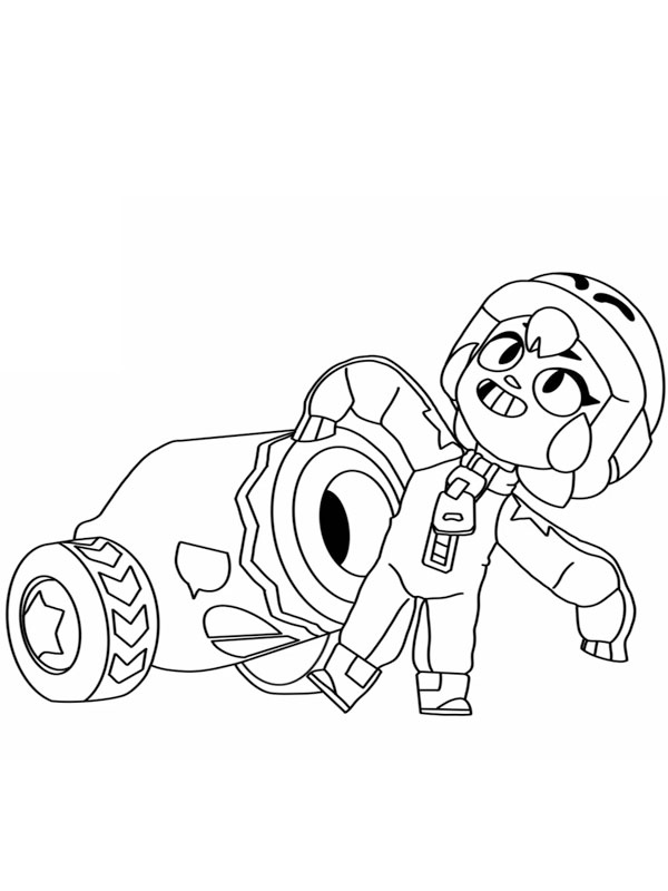 Dibujo de Bonnie Brawl Stars para Colorear Dibujo de Bonnie Brawl Stars para Colorear