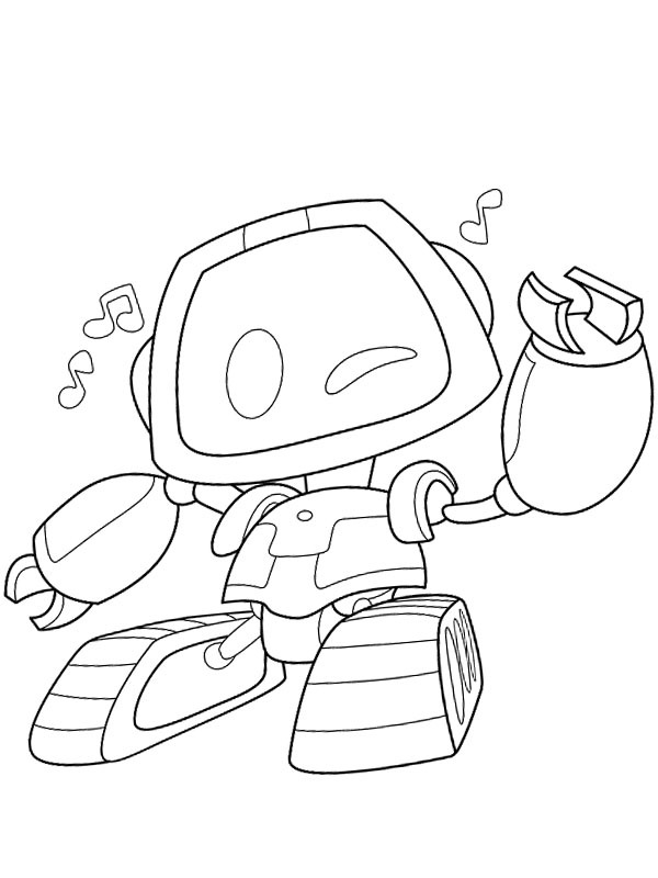 Dibujo de Boogie Bot para Colorear Dibujo de Boogie Bot para Colorear