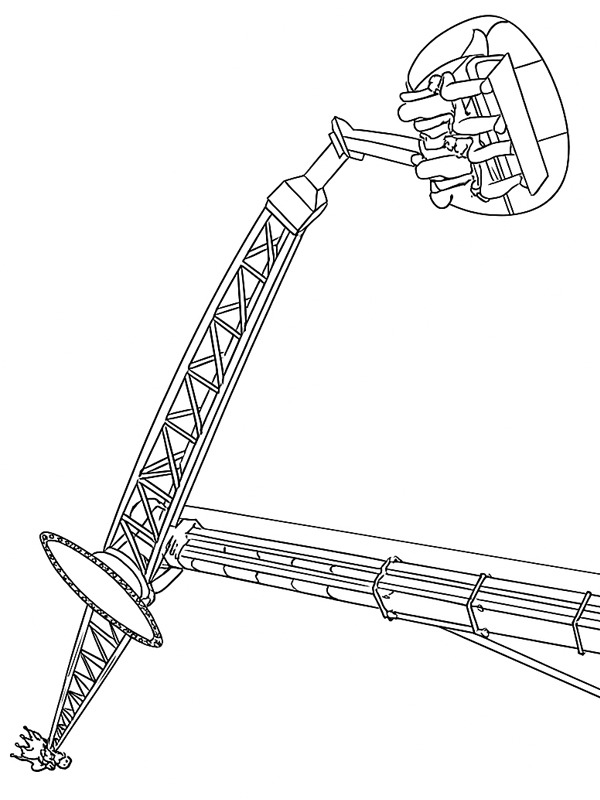 Dibujo de Velocidad (atracción) para Colorear Dibujo de Velocidad (atracción) para Colorear
