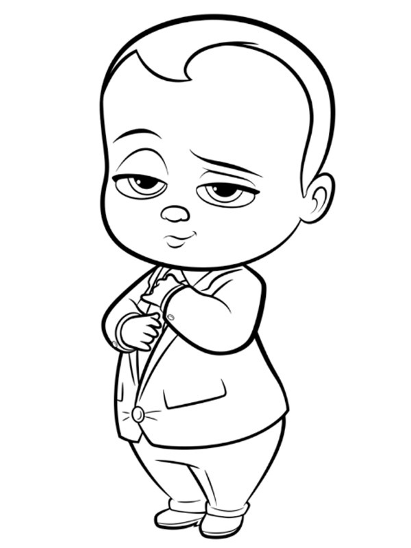 Dibujo de Bebé Jefazo (Theodore Templeton) para Colorear Dibujo de Bebé Jefazo (Theodore Templeton) para Colorear