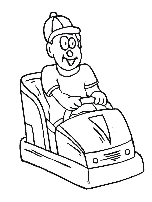 Dibujo de Auto de choque para Colorear Dibujo de Auto de choque para Colorear