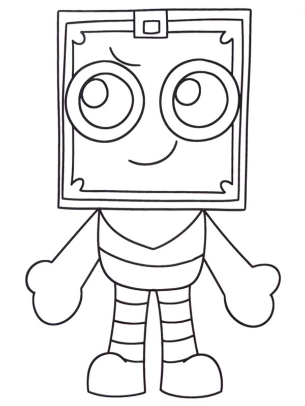 Dibujo de Boxten Dandy’s World para Colorear Dibujo de Boxten Dandy’s World para Colorear