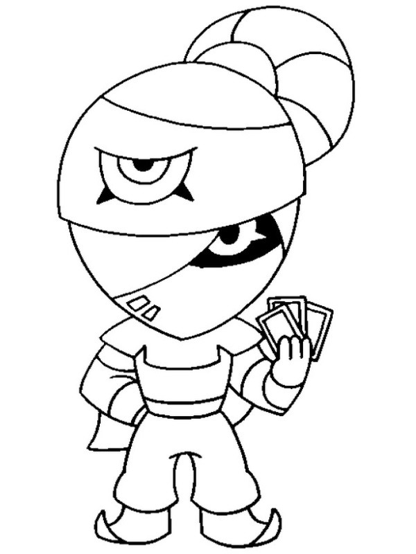 Dibujo de Brawl Stars Tara para Colorear Dibujo de Brawl Stars Tara para Colorear