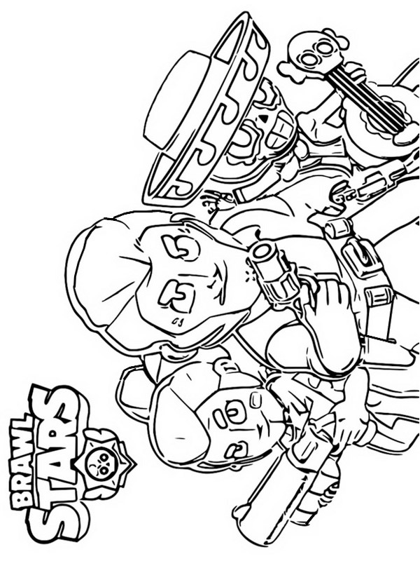 Dibujo de Brawl Stars para Colorear Dibujo de Brawl Stars para Colorear