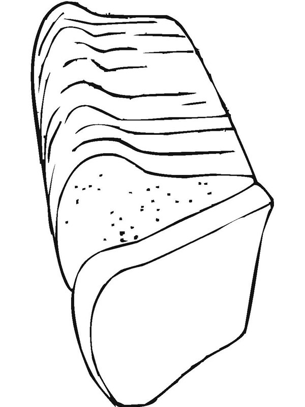 Dibujo de Pan de molde para Colorear