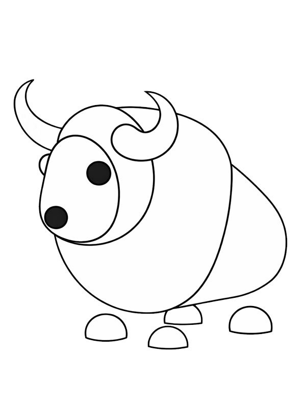 Dibujo de Buffalo (Adopt Me) para Colorear