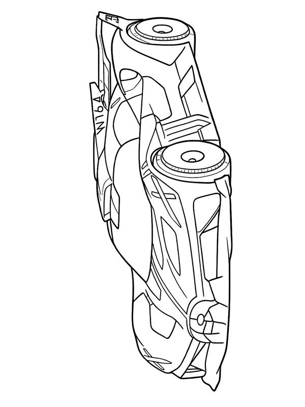 Dibujo de Bugatti Bolide para Colorear