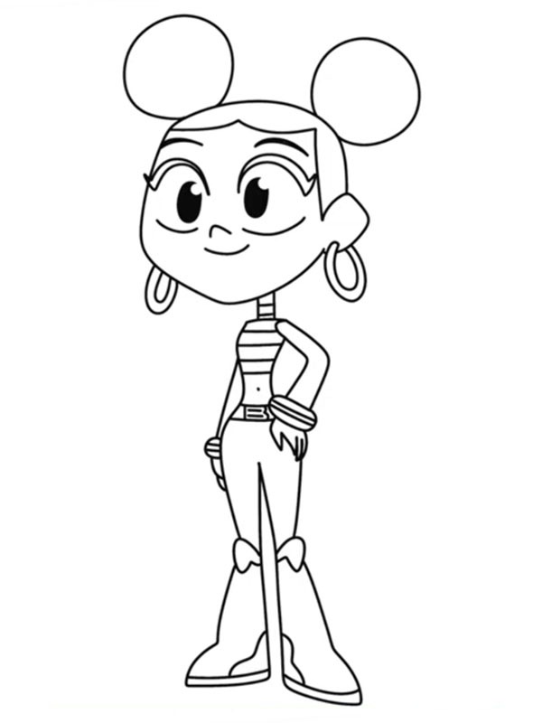 Dibujo de Bumblebee Teen Titans Go! para Colorear Dibujo de Bumblebee Teen Titans Go! para Colorear