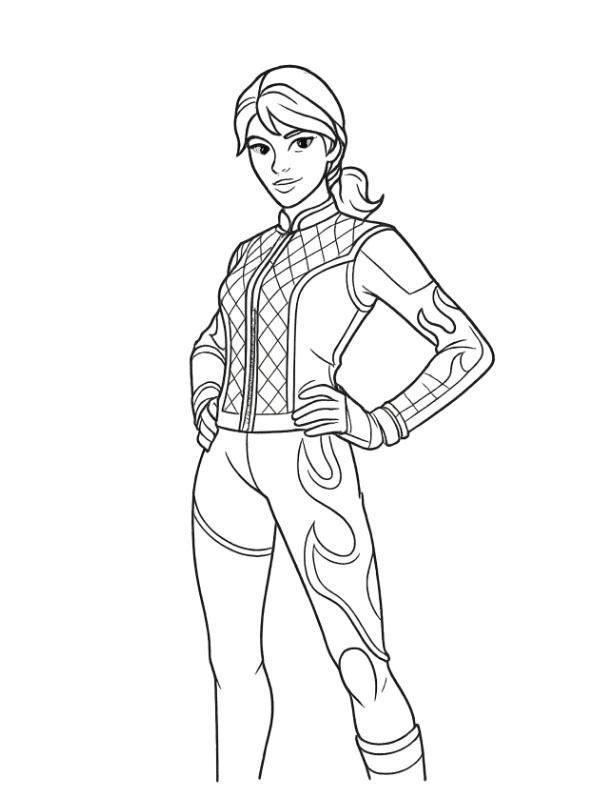 Dibujo de Burnoff Fortnite para Colorear Dibujo de Burnoff Fortnite para Colorear