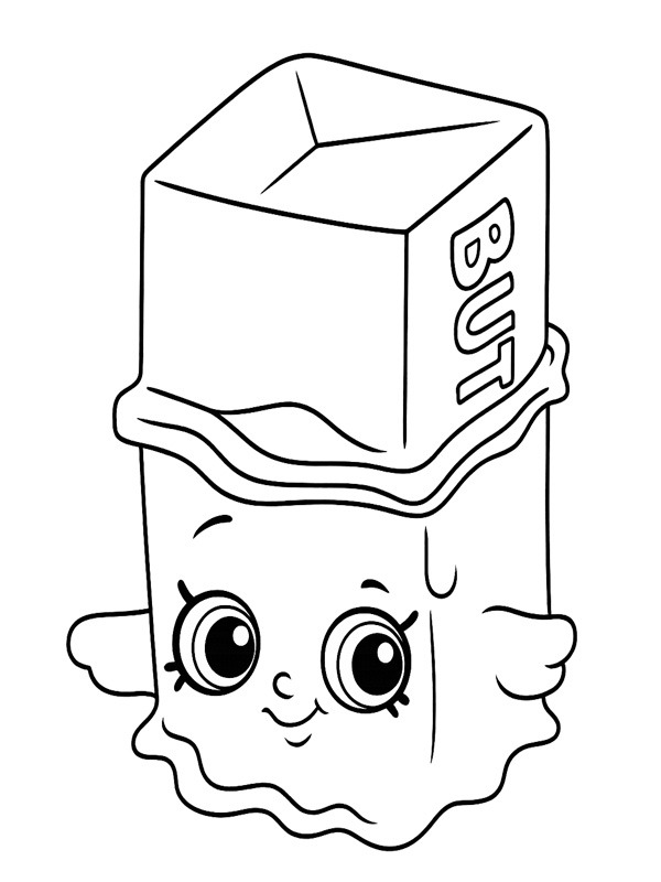 Dibujo de Buttercup Shopkins para Colorear Dibujo de Buttercup Shopkins para Colorear