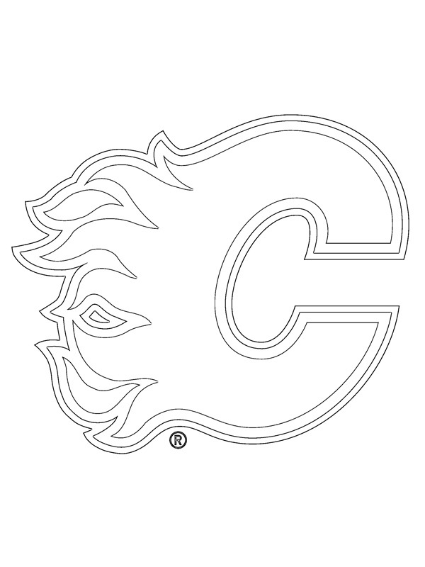Dibujo de Llamas de Calgary para Colorear