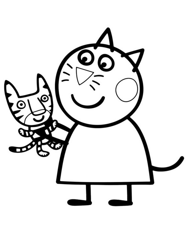 Dibujo de Candy Cat para Colorear Dibujo de Candy Cat para Colorear