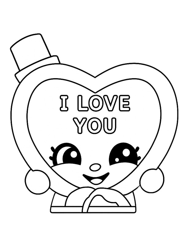 Dibujo de Candy Kisses Shopkins para Colorear Dibujo de Candy Kisses Shopkins para Colorear