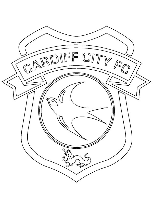Dibujo de Cardiff City Football Club para Colorear