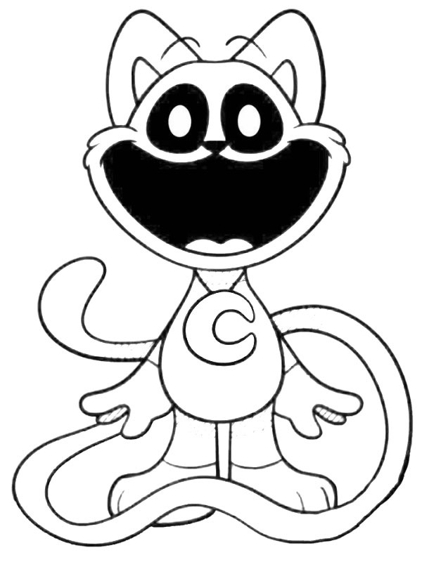 Dibujo de CatNap para Colorear Dibujo de CatNap para Colorear