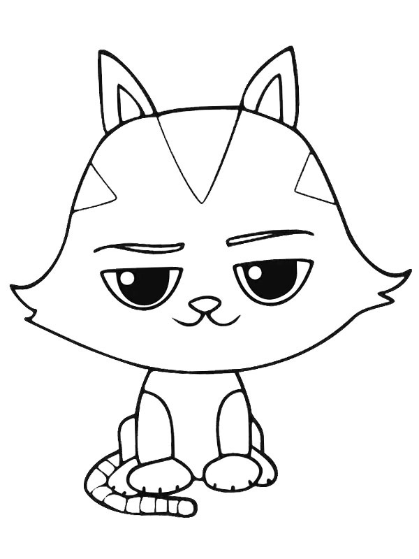 Dibujo de YoGato (La casa de muñecas de Gabby) para Colorear Dibujo de YoGato (La casa de muñecas de Gabby) para Colorear