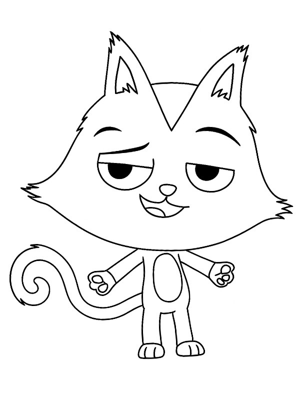 Dibujo de Catrat feliz para Colorear Dibujo de Catrat feliz para Colorear