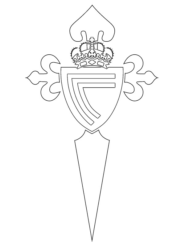Dibujo de Real Club Celta de Vigo para Colorear