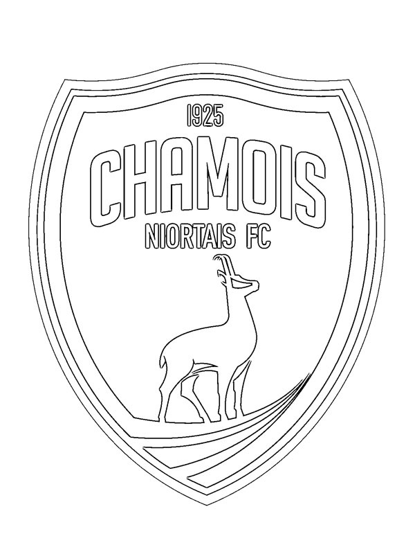 Dibujo de Chamois Niortais Football Club para Colorear