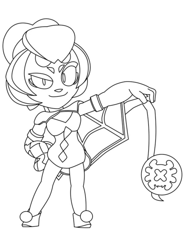 Dibujo de Charlie Brawl Stars para Colorear Dibujo de Charlie Brawl Stars para Colorear